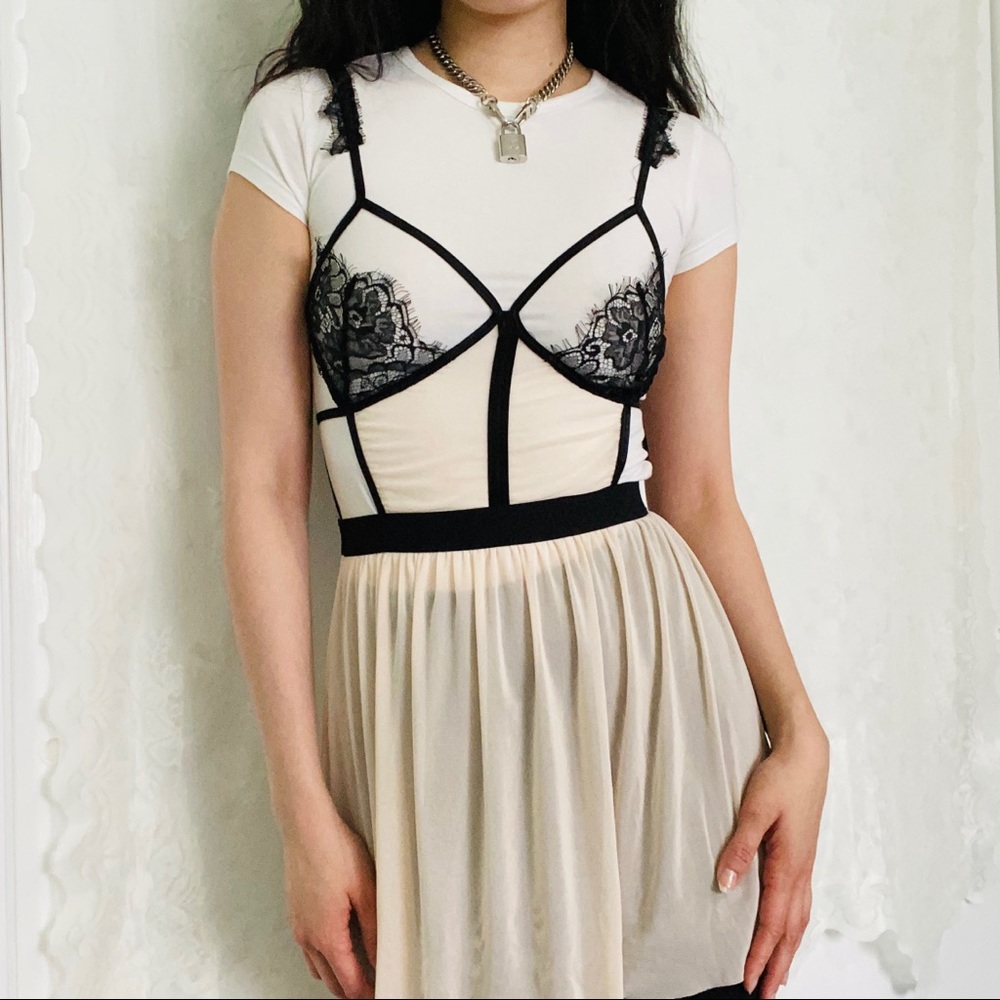 Lingerie Dress Cupless Strappy Chemise